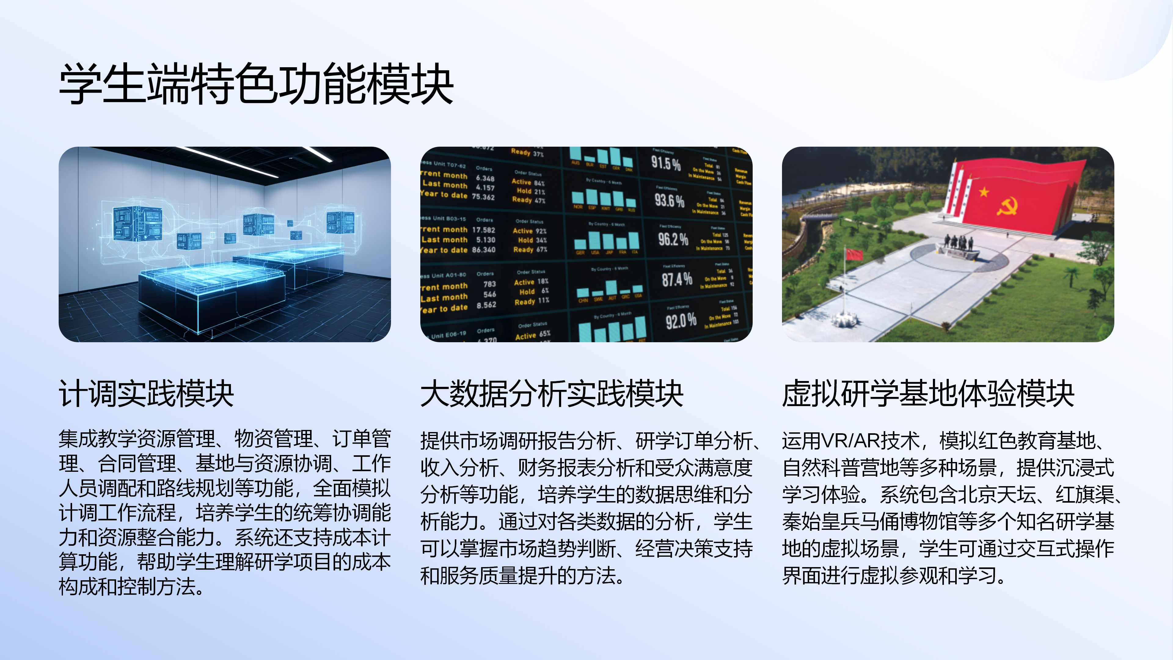 研学旅行服务与管理实训系统图片 3